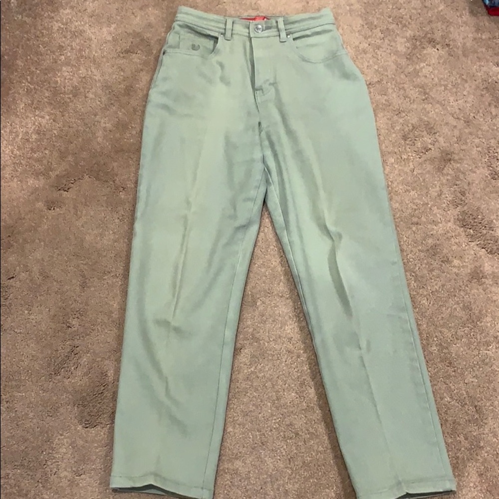 Gloria Vanderbilt light khaki/green